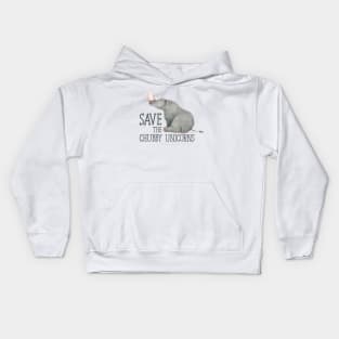 Save the chubby unicorns Kids Hoodie